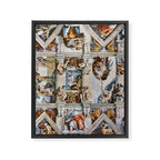 Sistine Chapel Ceiling Michelangelo Framed Canvas Print Gallery Image 6