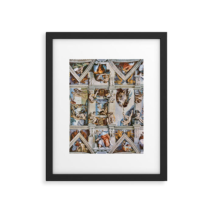 Sistine Chapel Ceiling Michelangelo Framed Art Print Gallery Image 1