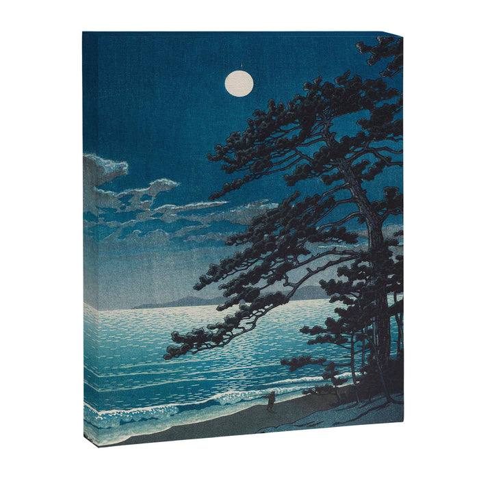 Spring Moon At Ninomiya Beach By Kawase Hasui Canvas Print Gallery Image 1