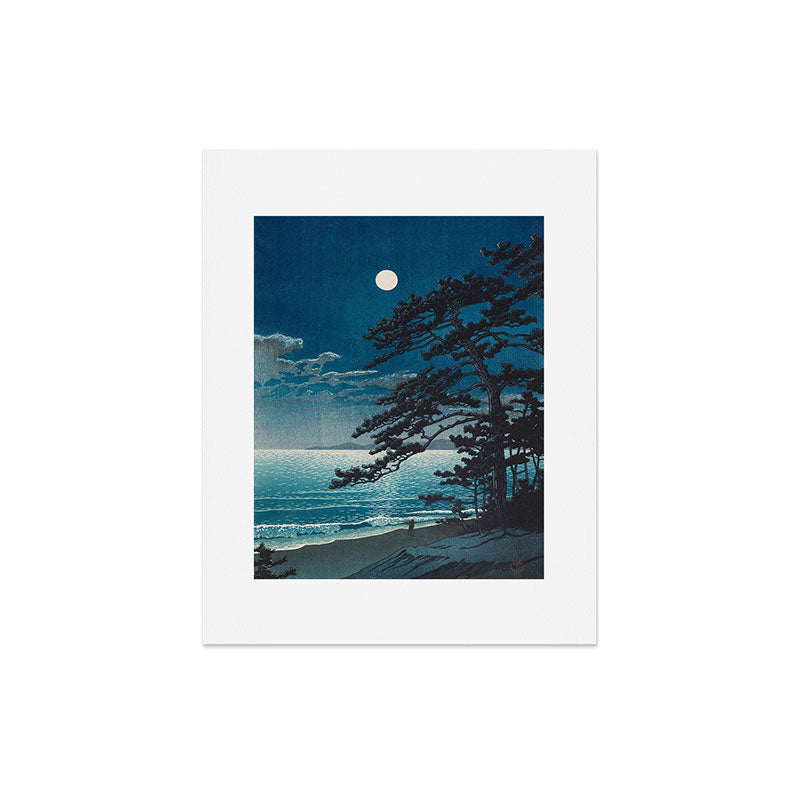 Spring Moon At Ninomiya Beach By Kawase Hasui Art Print Gallery Image 3