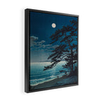 Spring Moon At Ninomiya Beach By Kawase Hasui Framed Canvas Print Gallery Image 2