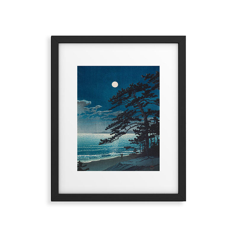 Spring Moon At Ninomiya Beach By Kawase Hasui Framed Art Print Gallery Image 5