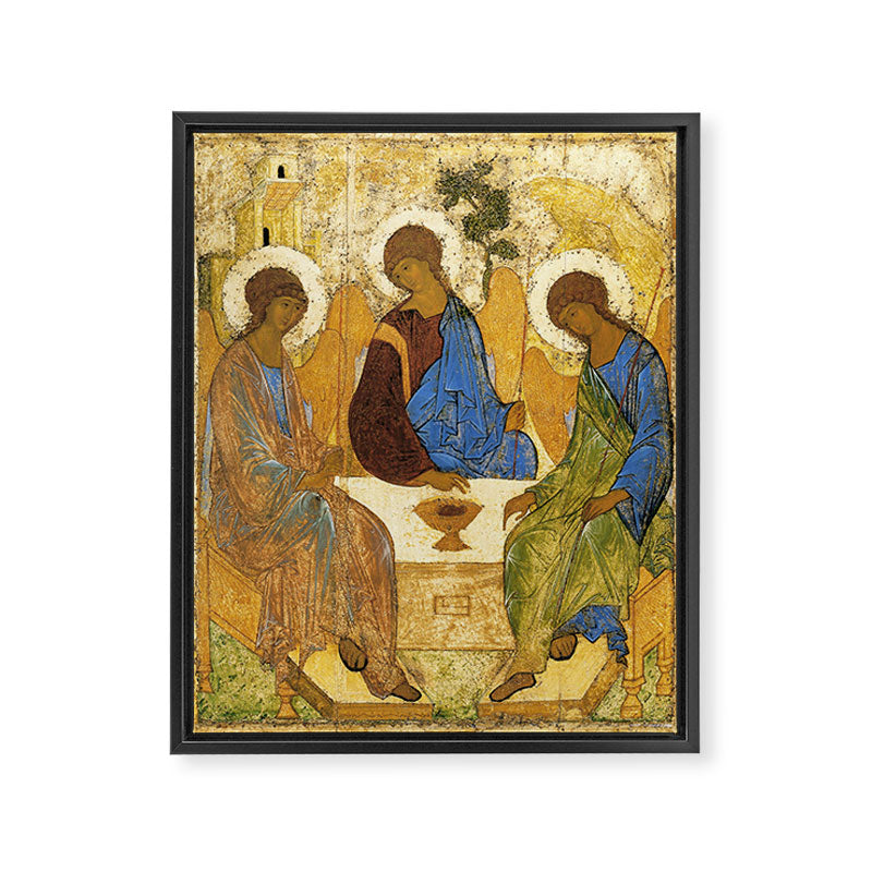 The Holy Trinity By Andrei Rublev Framed Canvas Print Gallery Image 6