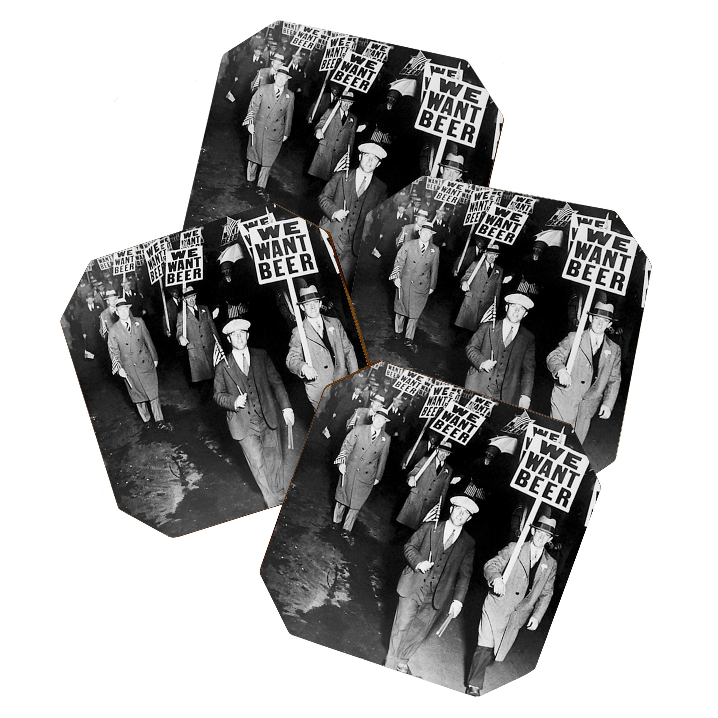 We Want Beer Prohibition Coaster Gallery Image 1