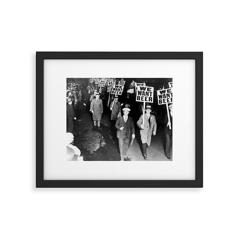 We Want Beer Prohibition Framed Art Print Gallery Image 4