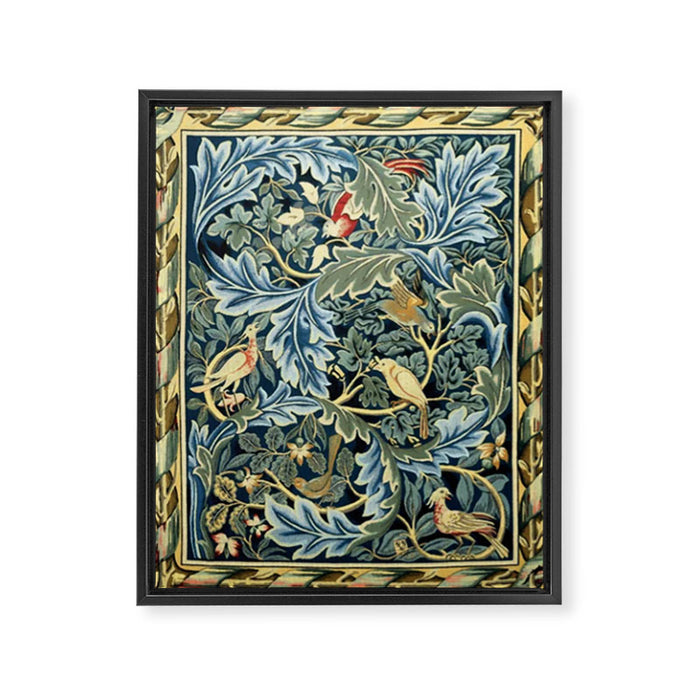William Morris Birds and Acanthus Framed Canvas Print Gallery Image 1