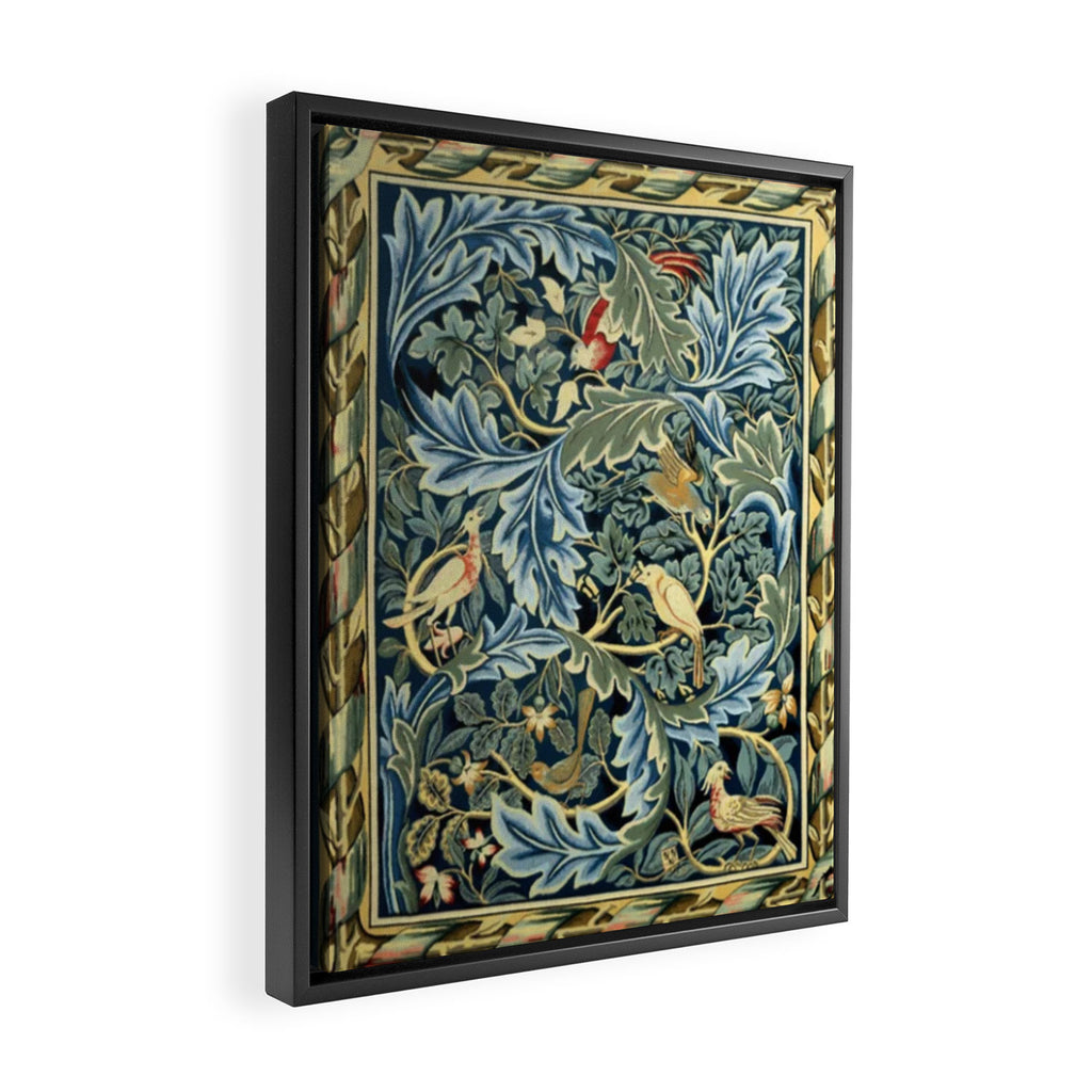 William Morris Birds and Acanthus Framed Canvas Print Gallery Image 2