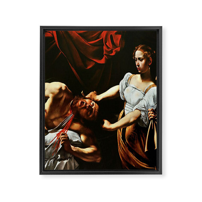 Caravaggio - Judith Beheading Holofernes Framed Canvas Print Gallery Image 8