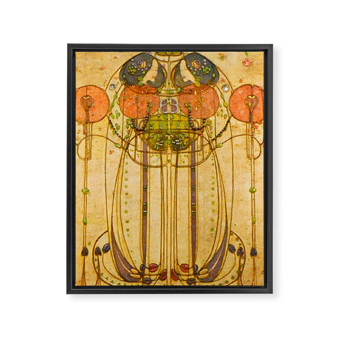 Charles Rennie Mackintosh , The Wassail , 1900 Framed Canvas Print Gallery Image 1