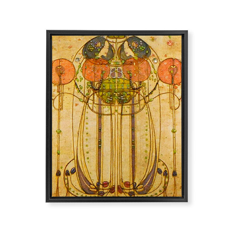 Charles Rennie Mackintosh , The Wassail , 1900 Framed Canvas Print Gallery Image 8