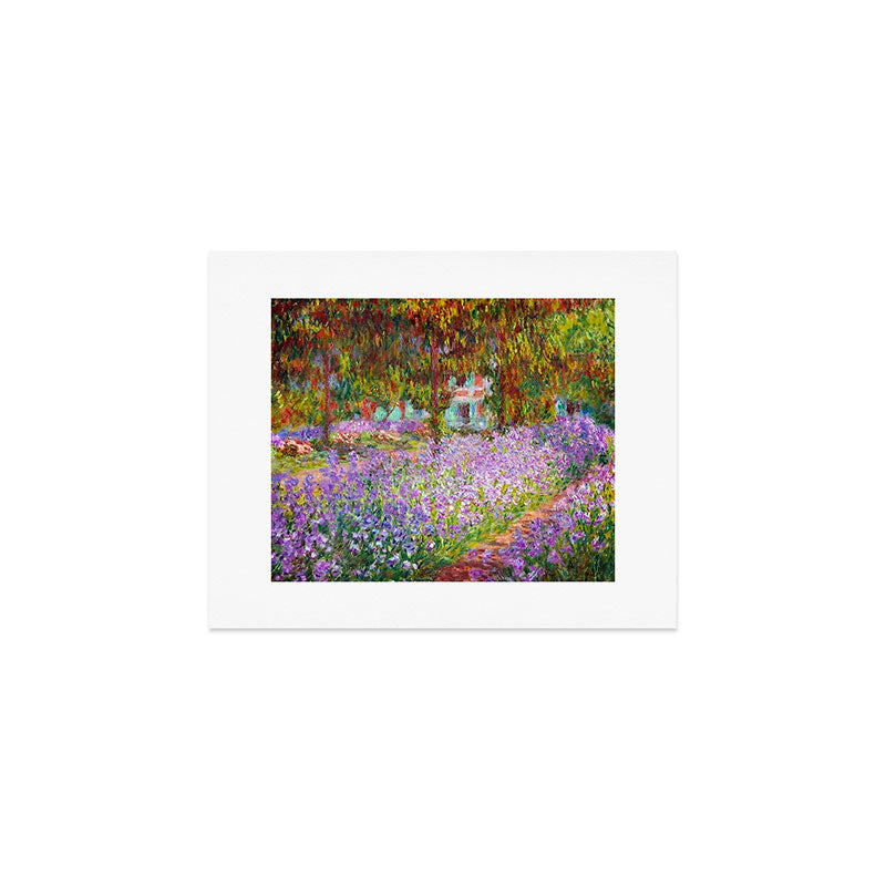 Claude Monet Irises In Monet's Garden At Giverny Art Print Gallery Image 1