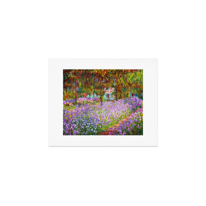 Claude Monet Irises In Monet's Garden At Giverny Art Print Gallery Image 1