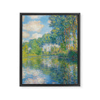 Claude Monet - Poplars on the Epte (1891) Framed Canvas Print Gallery Image 8