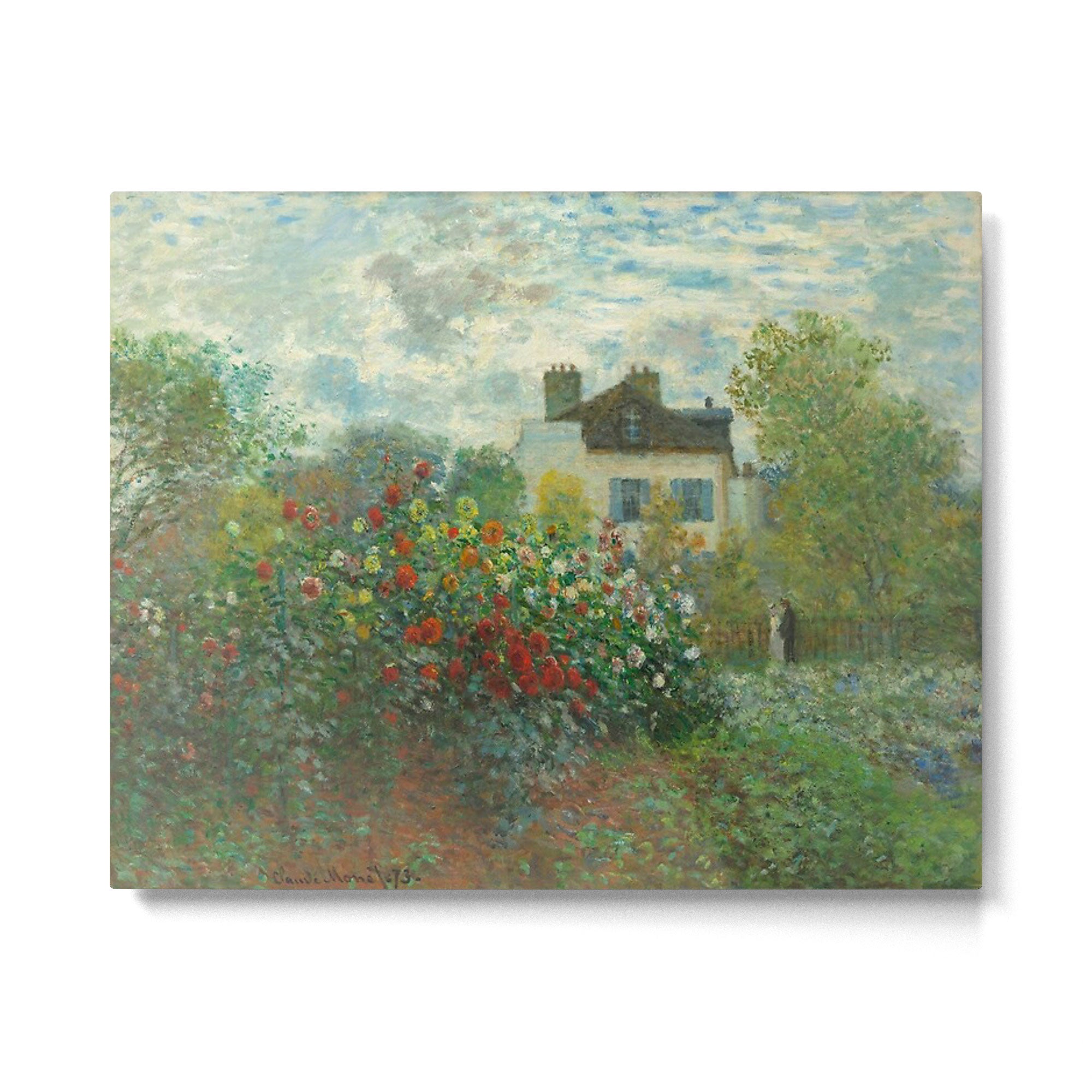 Claude Monet The Artist's Garden In Argenteuil A Corner Of The Garden With Dahlias 1873 Metal Print Gallery Image 6