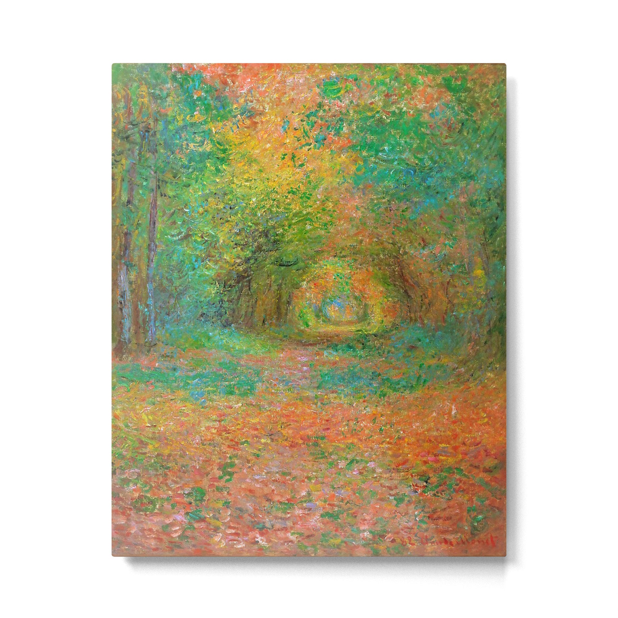 Claude Monet - The Undergrowth in the Forest of Saint-Germain (1882) Metal Print Gallery Image 6