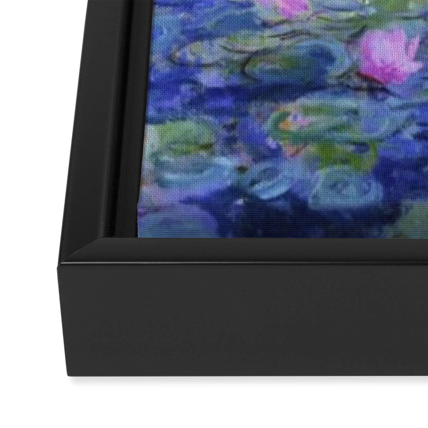 Claude Monet Water Lilies Framed Canvas Print Gallery Image 3
