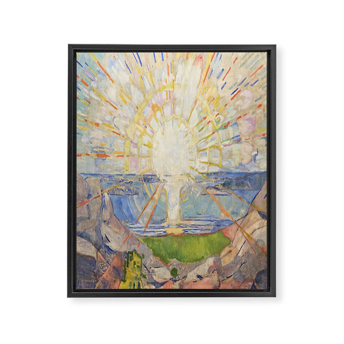 Edvard Munch - The Sun (Solen) (1911)  Framed Canvas Print Gallery Image 1