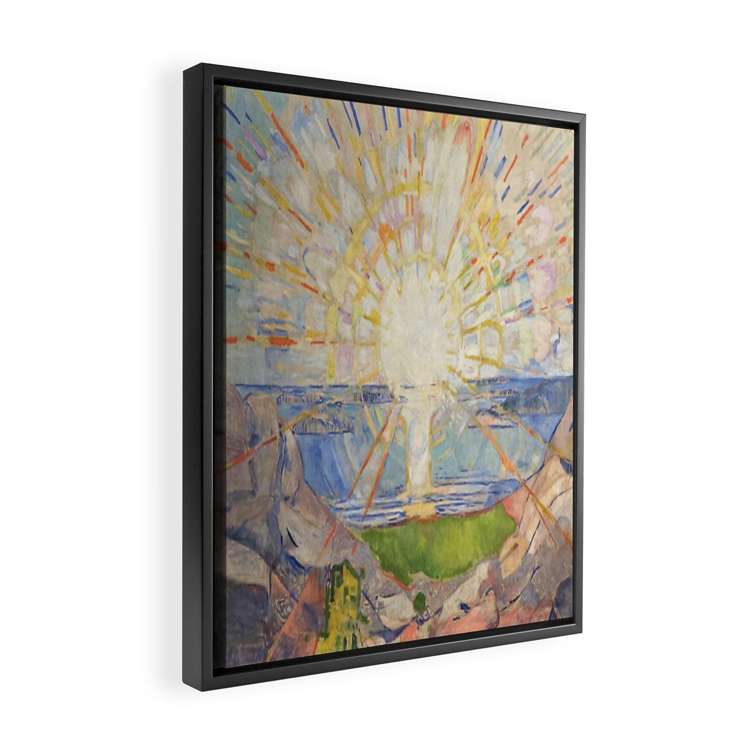 Edvard Munch - The Sun (Solen) (1911)  Framed Canvas Print Gallery Image 2