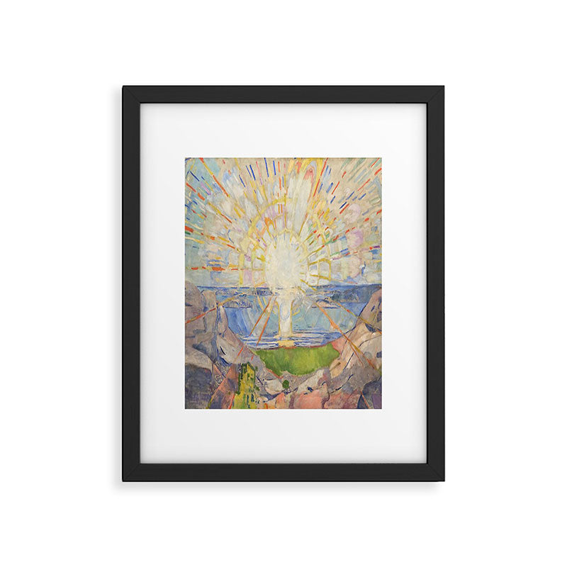 Edvard Munch - The Sun (Solen) (1911)  Framed Art Print Gallery Image 4