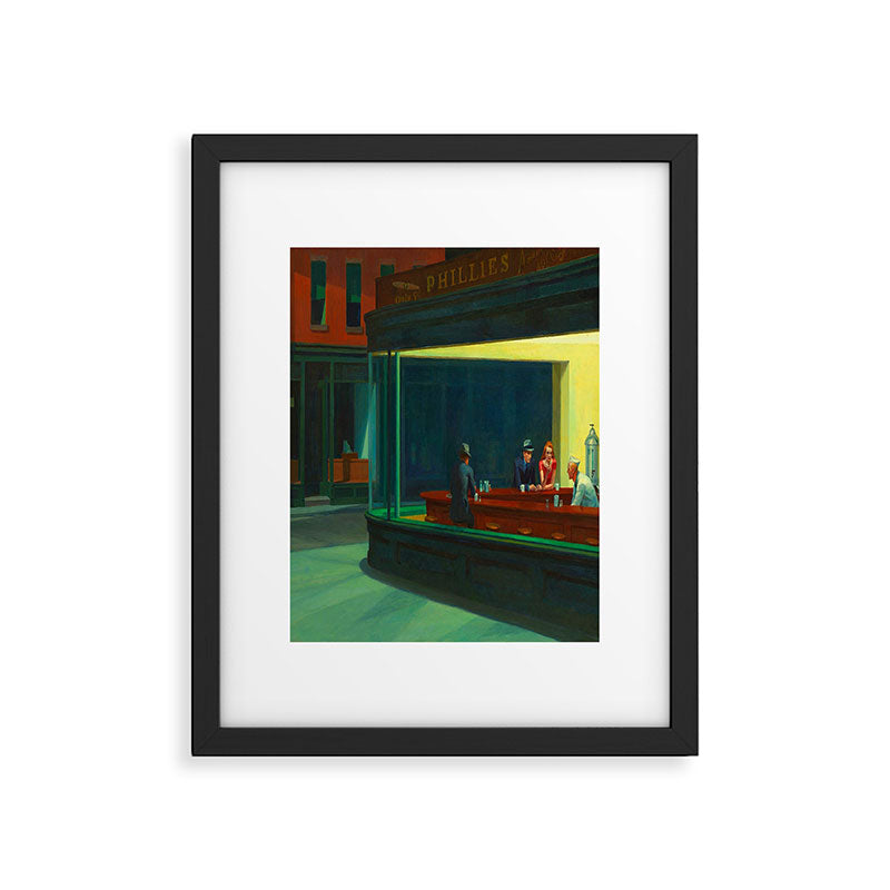 Edward Hopper - Night Hawks Framed Art Print Gallery Image 6