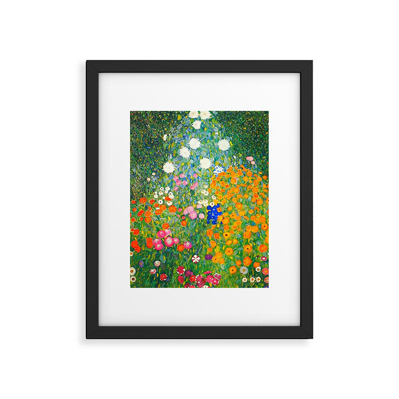Gustav Klimt Flower Garden Framed Art Print Gallery Image 6