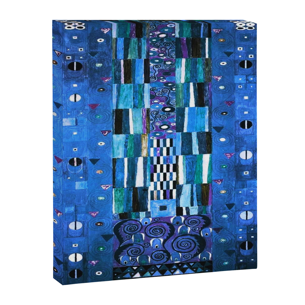 Gustav Klimt Stoclet Frieze, Blue Canvas Print Gallery Image 8