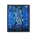 Gustav Klimt Stoclet Frieze, Blue Framed Canvas Print Gallery Image 8