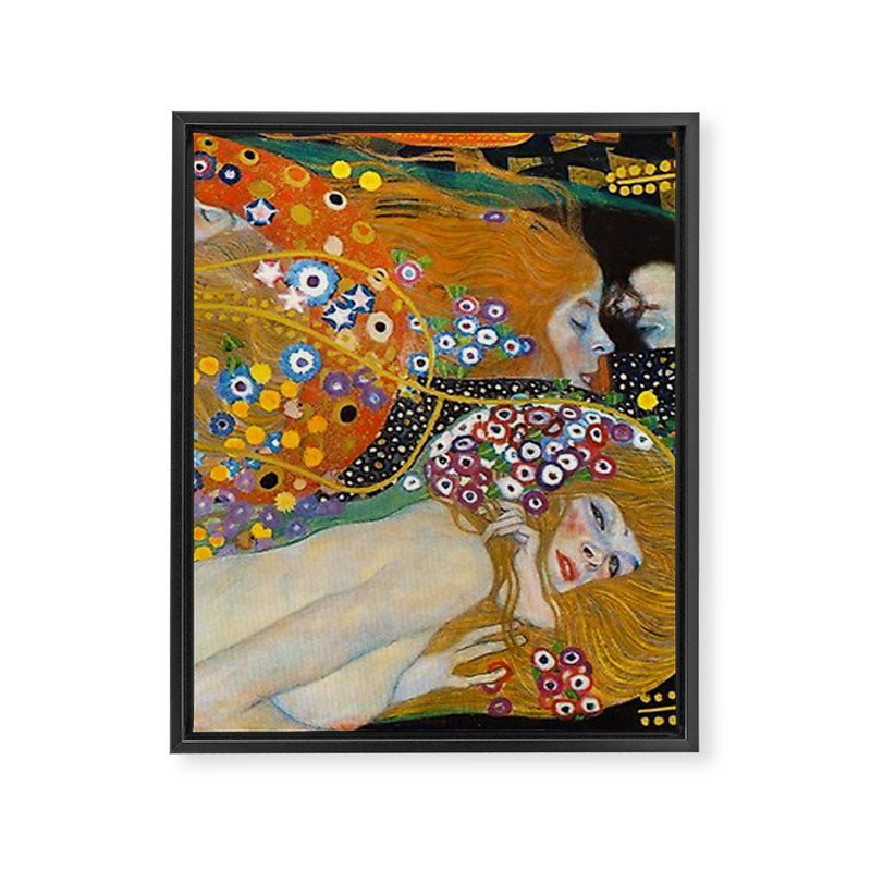 Gustav Klimt Water Serpents II Framed Canvas Print Gallery Image 8