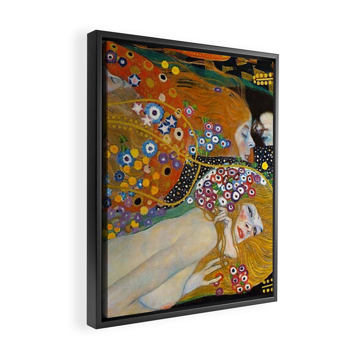 Gustav Klimt Water Serpents II Framed Canvas Print Gallery Image 2
