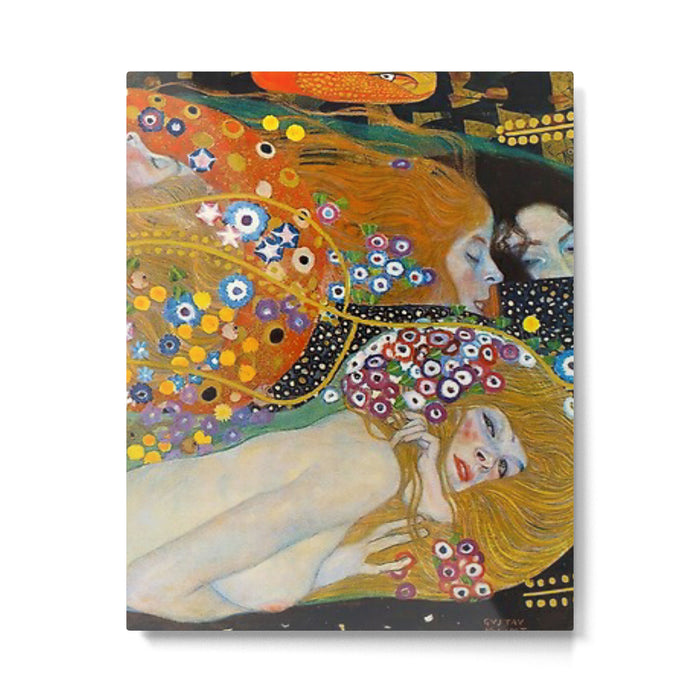 Gustav Klimt Water Serpents II Metal Print Gallery Image 1