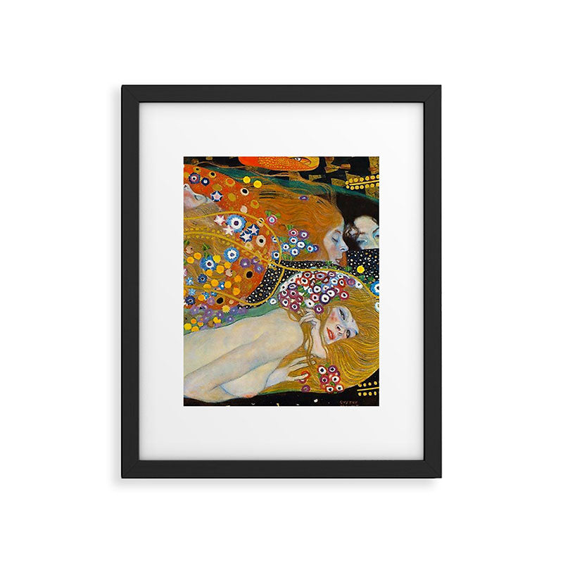 Gustav Klimt Water Serpents II Framed Art Print Gallery Image 4