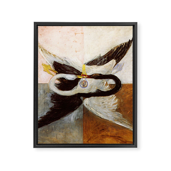 Hilma af klint The Swan,No,3 Framed Canvas Print Gallery Image 1