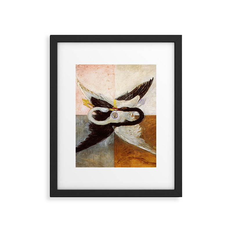 Hilma af klint The Swan,No,3 Framed Art Print Gallery Image 4