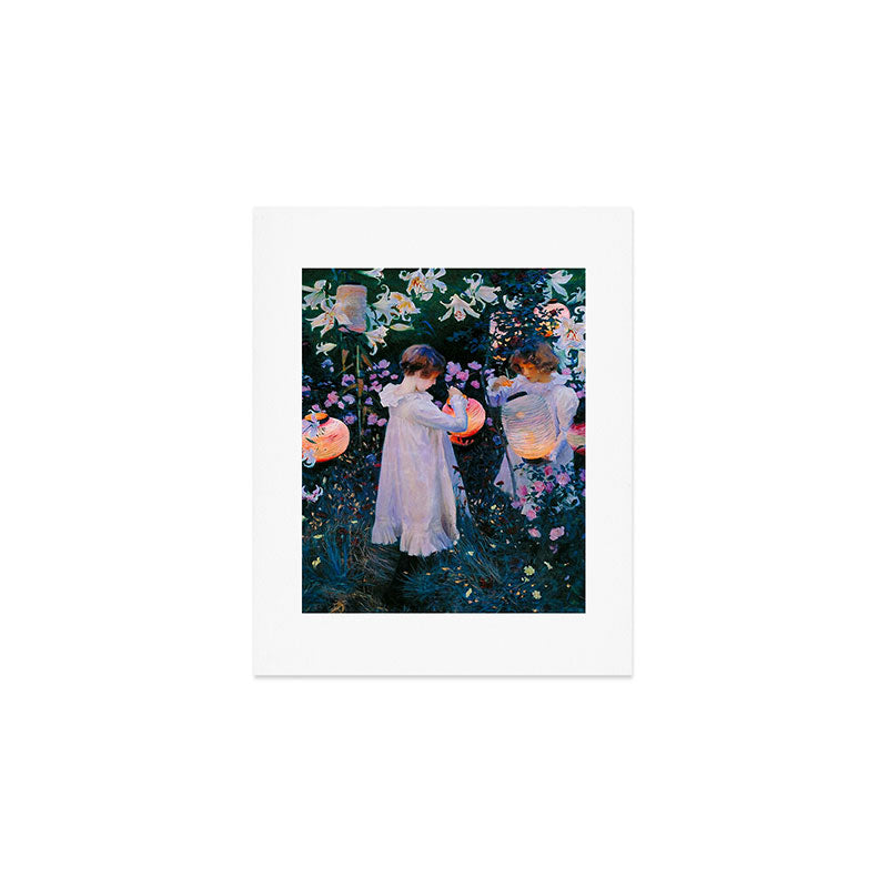 John Singer Sargent Oeillet, Lily, Lily, Rose (1886) Art Print Gallery Image 1