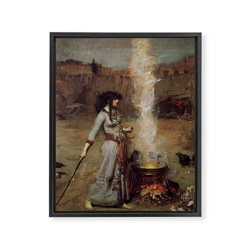 John William Waterhouse The Magic Circle Framed Canvas Print Gallery Image 8