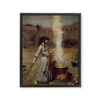John William Waterhouse The Magic Circle Framed Canvas Print Gallery Image 8