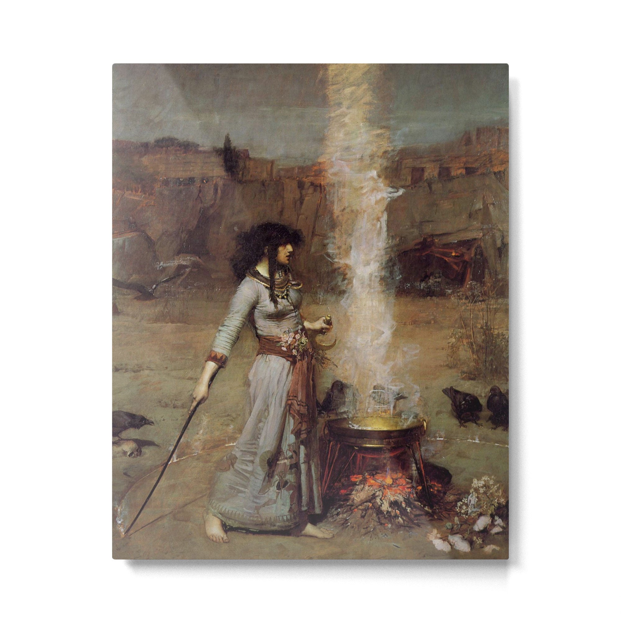 John William Waterhouse The Magic Circle Metal Print Gallery Image 6