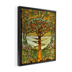 Louis Comfort Tiffany - Stained glass. Tree of life Framed Canvas Print Gallery Image 2