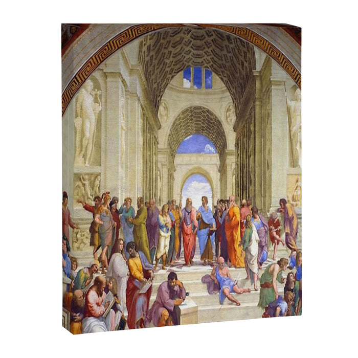 Raffaello Sanzio da Urbino - The School of Athens, 1509-1510 Canvas Print Gallery Image 1