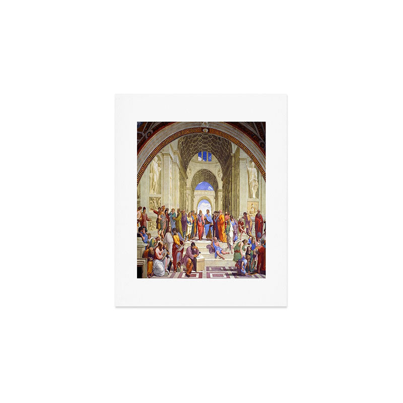 Raffaello Sanzio da Urbino - The School of Athens, 1509-1510 Art Print Gallery Image 1