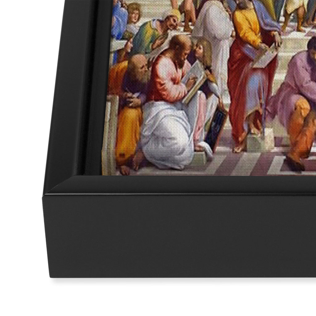 Raffaello Sanzio da Urbino - The School of Athens, 1509-1510 Framed Canvas Print Gallery Image 3