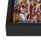 Raffaello Sanzio da Urbino - The School of Athens, 1509-1510 Framed Canvas Print Gallery Image 3