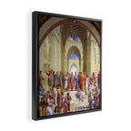 Raffaello Sanzio da Urbino - The School of Athens, 1509-1510 Framed Canvas Print Gallery Image 2