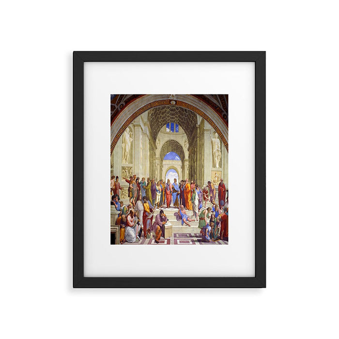 Raffaello Sanzio da Urbino - The School of Athens, 1509-1510 Framed Art Print Gallery Image 1