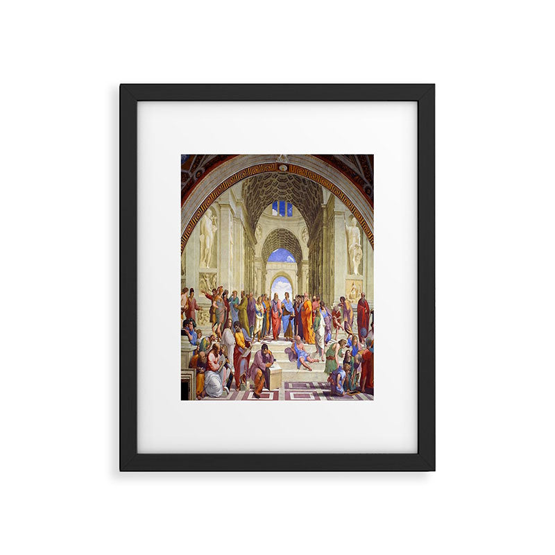 Raffaello Sanzio da Urbino - The School of Athens, 1509-1510 Framed Art Print Gallery Image 6