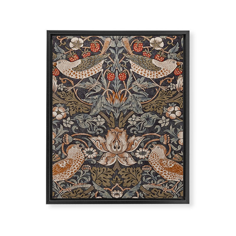 Strawberry thief, William Morris  Framed Canvas Print Gallery Image 8