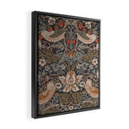 Strawberry thief, William Morris  Framed Canvas Print Gallery Image 2