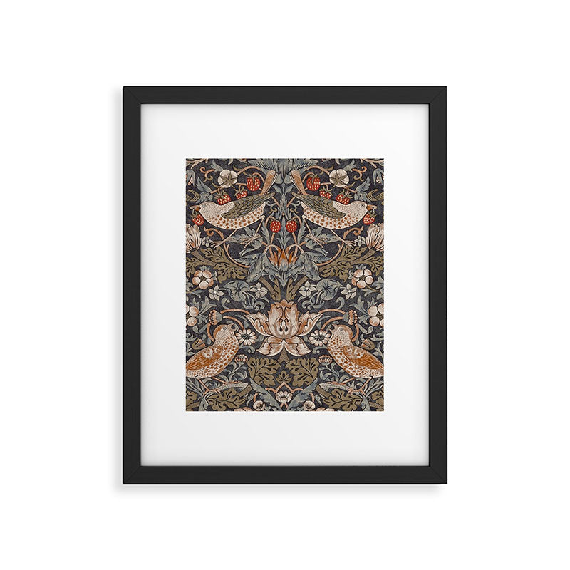 Strawberry thief, William Morris  Framed Art Print Gallery Image 6