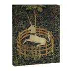 The Unicorn Rests in a Garden (from the Unicorn Tapestries) Canvas Print Gallery Image 8