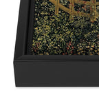 The Unicorn Rests in a Garden (from the Unicorn Tapestries) Framed Canvas Print Gallery Image 3